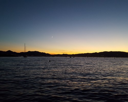 Coucher de soleil Cannes
