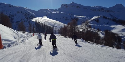 cohésion équipe activité ski