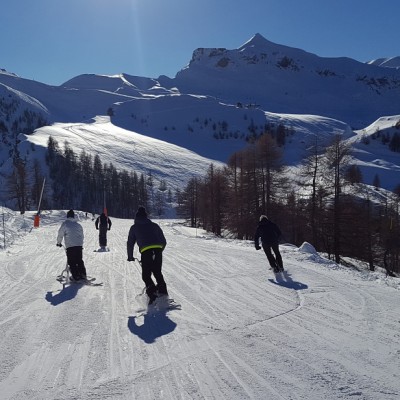 cohésion équipe activité ski