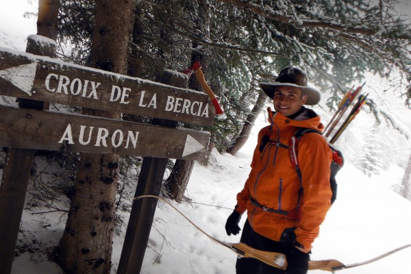 Rando du trappeur Auron balade raquettes auron