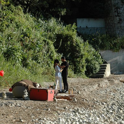 demande en mariage plage