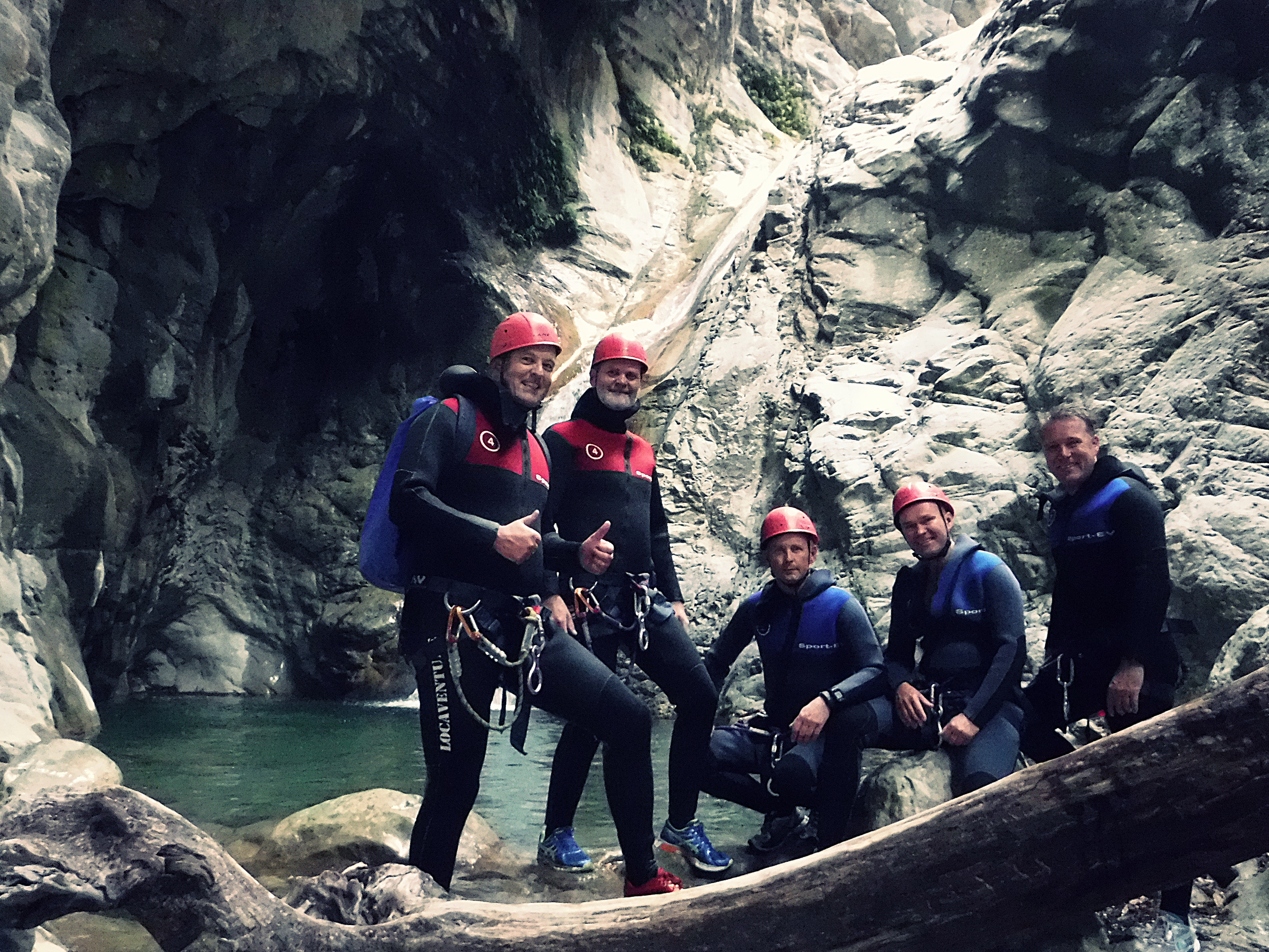 Team building Canyoning