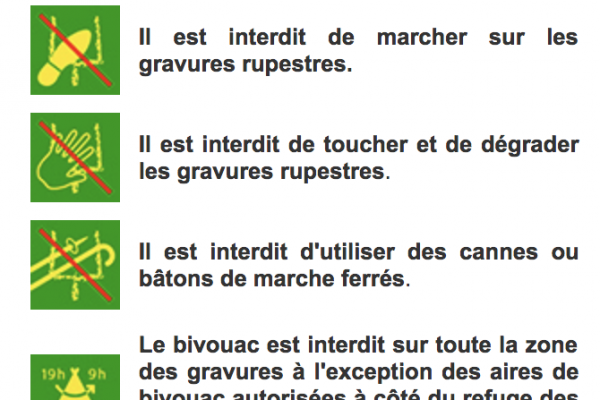 Réglementation Vallée des Merveilles