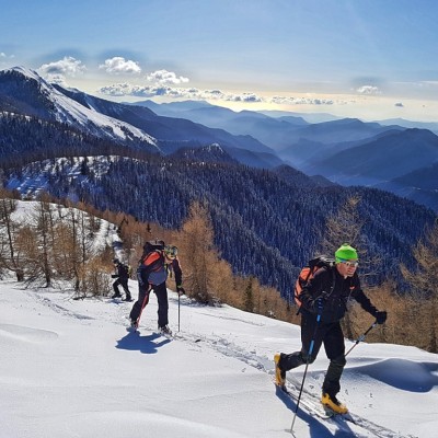 Ski Tourng / Backcountry Skiing Mercantour Park French Riviera