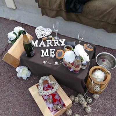 Demande en mariage Monaco hélicoptère